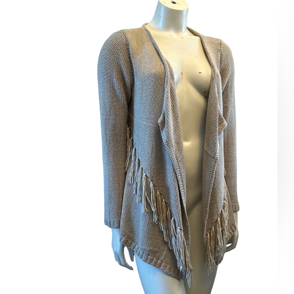 Together Knit Boho Fringe Cardigan Sweater